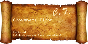 Chovanecz Tibor névjegykártya